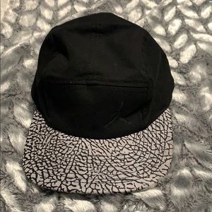 Black and elephant print Jordan camp hat